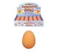 6 pelotas de goma para huevos saltarines y huevos falsos