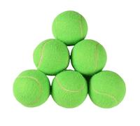 6 pelotas de tenis de entrenamiento, tenis de alta elasticidad para principiantes, pelotas de juego de ejercicio, juguetes de entrenamiento de fieltro para perros y mascotas (verde)