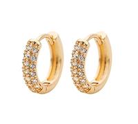 6 pendientes rectangulares -brillante zirconia pendientes joyas regalos geniales pendientes hombres, talla única, Acero aleado, Sin piedra preciosa