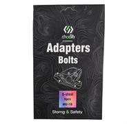 6 pernos de fijación de pinza de freno de disco M6 x 18 mm para bicicleta, tornillos de acero anodizado rojo con arandelas para un montaje seguro y reducción del desgaste (color