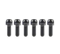 6 Pernos de Titanio M6 x 18 mm, 20 mm, Cabeza cónica con arandela para Freno de Bicicleta
