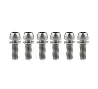 6 Pernos de Titanio M6 x 18 mm, 20 mm, Cabeza cónica con arandela para Freno de Bicicleta
