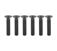 6 Pernos de Titanio M8x 15 20 25 30 35 40 45 50 60 65 mm con Llave Allen y Cabeza avellanada para Bicicleta y Motocicleta