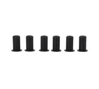6-Piece Cable Wall Grommet Set, Black Rubber Sleeve with 7mm Inner Diameter for Wire Protection, Fits 3/4 Inch Drill Holes, for Indoor and Outdoor Use (Noire)