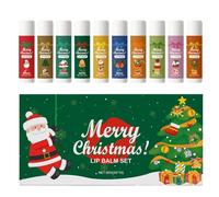 6 Piece Lip Balm Gift Set Christmas - Hydrating & Nourishing Lip Care For Women & Girls, Treats Dry Chapped Lips | Stocking Filler For Mother, Girlfriend, Sister, Friends & Colleagues