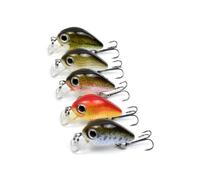 6-Piece Mini Fishing Lure Kit with Shallow And Deep Diving Bass And Trout Baits for Freshwater