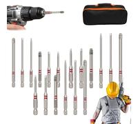 6-Piece Screwdriver Bit Set, Magnetic Hex Shank Pagoda Hex Key Bits, Universal 1.5-6mm Multi-Size Nut Driver Set for Drill & Wrench, Strong Magnetic Stepped Hexs Bits for Repair, Woodworking (3sets)