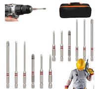 6-Piece Screwdriver Bit Set, Magnetic Hex Shank Pagoda Hex Key Bits, Universal 1.5-6mm Multi-Size Nut Driver Set for Drill & Wrench, Strong Magnetic Stepped Hexs Bits for Repair, Woodworking (2sets)