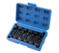6 Piece Strut Nut Socket Set 1/2in CR-MO Suspension Tool Kit | 16-24mm CR-MO Strut Nut Sockets With 1/2in Drive And Storage Case; 6 Piece Kit For Suspension Repair Work