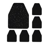 6-Piece Urinal Floor Mats, Absorbent Rubber Urinal Pads, Non-Slip Toilet Floor Mats, Hygienic Toilet Floors Protection for Public Restrooms Hospitals Airports Stadiums Hotels Bars Restaurants