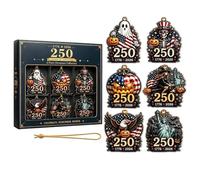 6 Pieces 2D Acrylic Wall Ornament Halloween Ornaments