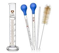 6 pièces Pipette Graduée en Verre Juego de 5 ml, 10 ml, para laboratorio, cilindro medidor, pipeta con pincel y varilla agitadora para laboratorio, medicina, escuela, tubo de ensayo