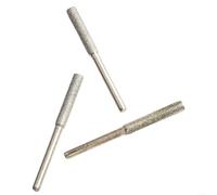 6 piedras cilíndricas de esmeril para afilar motosierras, adecuadas para amoladoras de cadena de sierra eléctrica y pulir madera, acero, jade (3 x 4,8 mm)