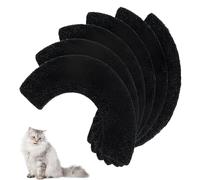 6 Pieza Filtros de Carbón para Litter Robot 4, Caja de Arena Filtros, para Gatos Compatible con Litter Robot 4, Replacement para Caja de Arena Filter, 26 x 13 x 0.8 cm, (Negro)