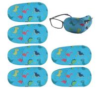 6 Pieza Parches Ojos Niños, Parches para Ojos para Adultos, Coloridos Parches Oculares Reutilizables de Dibujos Animados para Niños y Adultos