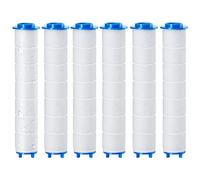 6 Piezas 10,5 x 2 cm Filtro de Ducha de algodón PP Filtro de Cartucho de Filtro portátil Cabezal de Filtro de algodón, Filtro PP Elemento para Desmontable ducha de mano mango ducha (10,5 x 2 cm)