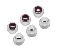 6 Piezas / 3 Pares de Almohadillas de Silicona para Auriculares Intrauditivos Tri Clarion Almohadillas Aislamiento Acústico Talla 4,5mm-5,5mm para IEM KZ ZS10 Pro, ZS12 Prox (Rojo, S)