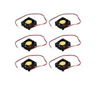 6 Piezas 30mm x 30mm x 10mm 3010S 12V 0.06A Ventilador de Enfriamiento Sin Escobillas