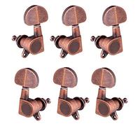 6 piezas 3L3R Closed Guitar Tuning Pegs String Tuners Machine Heads Knobs Keys para Folk Acoustic Electric Zinc Alloy Iron Tamaño Universal Afinación Precisa Reemplazo