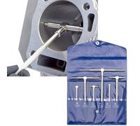 6 Piezas 8-150 mm de Calibre Telescópico, Orificio Calibre de Diámetro Interior Ajustable Niquelado Diámetro en T Cabeza Cuadrada Id Micrómetro Herramientas de Medición, para Carpintería, Metalurgia