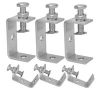 6 Piezas Abrazadera G Ajustable Kit, Abrazadera de Acero Inoxidable 30-65mm Rango de Sujeción Abrazaderas Fijación Sargentos Carpintero Para Carpintería De Bricolaje,Soldadura, Mesas,Ebanistería