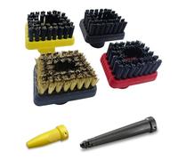 6 piezas Accesorios para limpiador de vapor Kärcher SC1 SC2 SC3 SC4 SC5 CTK10 CTK20, boquilla boquilla cepillo limpiador de vapor piezas de repuesto, mayor efecto de limpieza y mayor superficie de