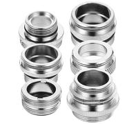 6 Piezas Adaptador de Grifo a Manguera de Jardín Hembra | Kit para Fregadero y Grifo de Cocina, Reduce Impacto del Agua, Fácil de Quitar, Conecta Mangueras