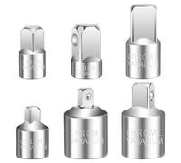 6 Piezas Adaptador para Llave de Vaso, Adaptadores 1/2" a 3/8", 1/2" a 1/4", 1/4" a 3/8", Adaptadores Carraca