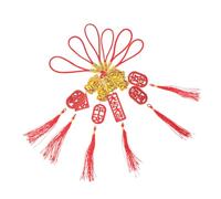 6 Piezas Adorno Colgante de Dragón Chino para Festival de Primavera Pendientes de Bonsái con Decoraciones de Año para Hogar y Oficina