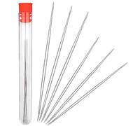 6 Piezas Agujas de Abalorios, Ojo Grande Agujas de Abalorios, Agujas para Hacer Joyas Agujas, Kit de Agujas Flexibles para Abalorios Herramientas de Aguja de Abalorios para Hacer Joyas