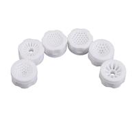 6 Piezas Aireador de Filtro de Agua para Grifo Malla, Blanco | Plástico Compacto, Detiene Salpicaduras y Ayuda a Reducir Cal, para Fregadero y Lavado de Verduras