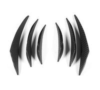 6 Piezas Aletas de Parachoques Delantero Universal, Fibra de Carbono Coche Parachoques Delantero Aletas Spoiler Canards Aleta de Parachoques de Coche