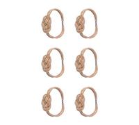 6 Piezas Alzapaños Decorativos para Cortinas con Imanes Fuertes Lazos para Cortinas De Ventana con Cordón Tejido Elegante para Uso Multiusos Alzapaños para Cortinas Nórdicas