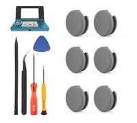 6 Piezas Analógicos Tapas de Joystick para Nintendo 2DS 3DS 3DSXL 3DSLL Thumbstick para Nintendo New 3DS/3DSXL/ 3DSLL New 2DSLL Tapas de Joystick Accesorios con Herramientas de Reparación XX