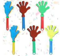 6 Piezas Aplausos de Mano de Plástico, 24CM Juguete para Aplaudir Ligero