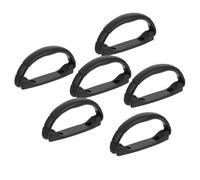 6 Piezas Asa de Altavoz Exterior Negra de Plástico para Subwoofer | Agarre Fácil, Uso Múltiple, para Gabinetes y Frentes de Cajón, Bricolaje Hogar