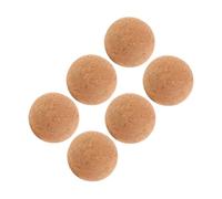 6 Piezas Balones de Corcho para Futbolín de Accesorios de Mesa | Madera Acabado Suave, Uso en Casa y Sala Recreativa, para Adultos