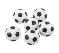 6 Piezas Balones de Futbolín de Mesa 28mm Blanco y Negro | Plástico, Rodamiento Suave y Tamaño Estandarizado, Uso Competitivo y Entrenamiento, Fácil Identificación