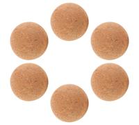 6 Piezas Balones de Repuesto para Futbolín Mini de Corcho 4 CM | Madera, Acabado Liso y Textura Única, Agarre Mejorado, Reduce Ruido, para Hogar y Oficina