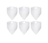 6 Piezas Bandanas para Mascotas en Blanco para SublimacióN Transferencia de Lavable DIY TriáNgulo Bufanda para Perro Baberos PañUelo para Perros Gatos