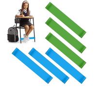 6 Piezas Bandas Elásticas Latex Natural Sillas para Pies Inquietos Niños Nerviosos, Bandas de Ejercicio para Niños Activos con TDAH Autismo Hiperactividad Fitness Yoga Culturismo Pilates