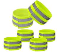 6 Piezas Bandas Reflectantes, Muñequera Reflectante Ajustable Y Banda Elástica Reflectante De Seguridad para Correr Al Aire Libre, Ciclismo, Senderismo
