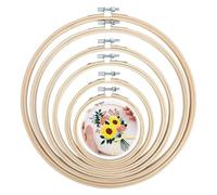 6 piezas Bastidor Para Bordar, 6 Tamaños, Ajustable Aros Bordado, Bastidores Para Bordados