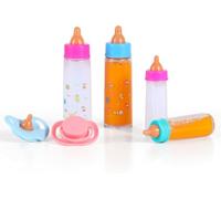 6 Piezas Biberon Magico Juguete Biberones Magicos Muñecas Chupete Muñeca Chupetes Accesorios Bebe Muñecas Regalos Niños para Cumpleaños, Navidad, Año Nuevo