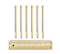 6 Piezas Bolígrafo de Madera Hecho a Mano, con Estuche de Madera para Lápices, Sostenible, Juego Bolígrafos de Madera, Adecuado para Regalo Del Hogar de Escuela de Oficina