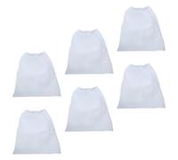 6 Piezas Bolsas para Aspiradora de Uñas Blanco de Tela No Tejida | Cambio Rápido, Mantiene la Succión, para Salón de Uñas y Cuidado en Casa, Uso Polvo de Limado