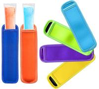 6 Piezas Bolsas para Helados, Sujetadores de Helados de Neopreno, Bolsas Helados Flash sin BPA, Bolsas para Flash Helado, Bolsitas Flash Congelar para Yogur, Caramelos, Helados (B)