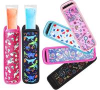 6 Piezas Bolsas para Helados, Sujetadores de Helados de Neopreno, Bolsas Helados Flash sin BPA, Bolsas para Flash Helado, Bolsitas Flash Congelar para Yogur, Caramelos, Helados (A)