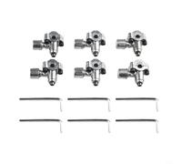 6 piezas BPV31 válvula de pasaje para refrigeración HVAC, kit de válvula de grifo de línea de metal para tubo de cobre de 1/4" 5/16" 3/8", repuesto para AP4502525 GPV14 GPV31