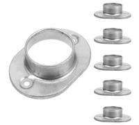 6 Piezas Brida Redonda Base del Pasamanos, Soporte de Poste | Brida del Poste Cerca, Soporte para Manguera de Pared, Base para Tubos Redondos, Uso Exterior